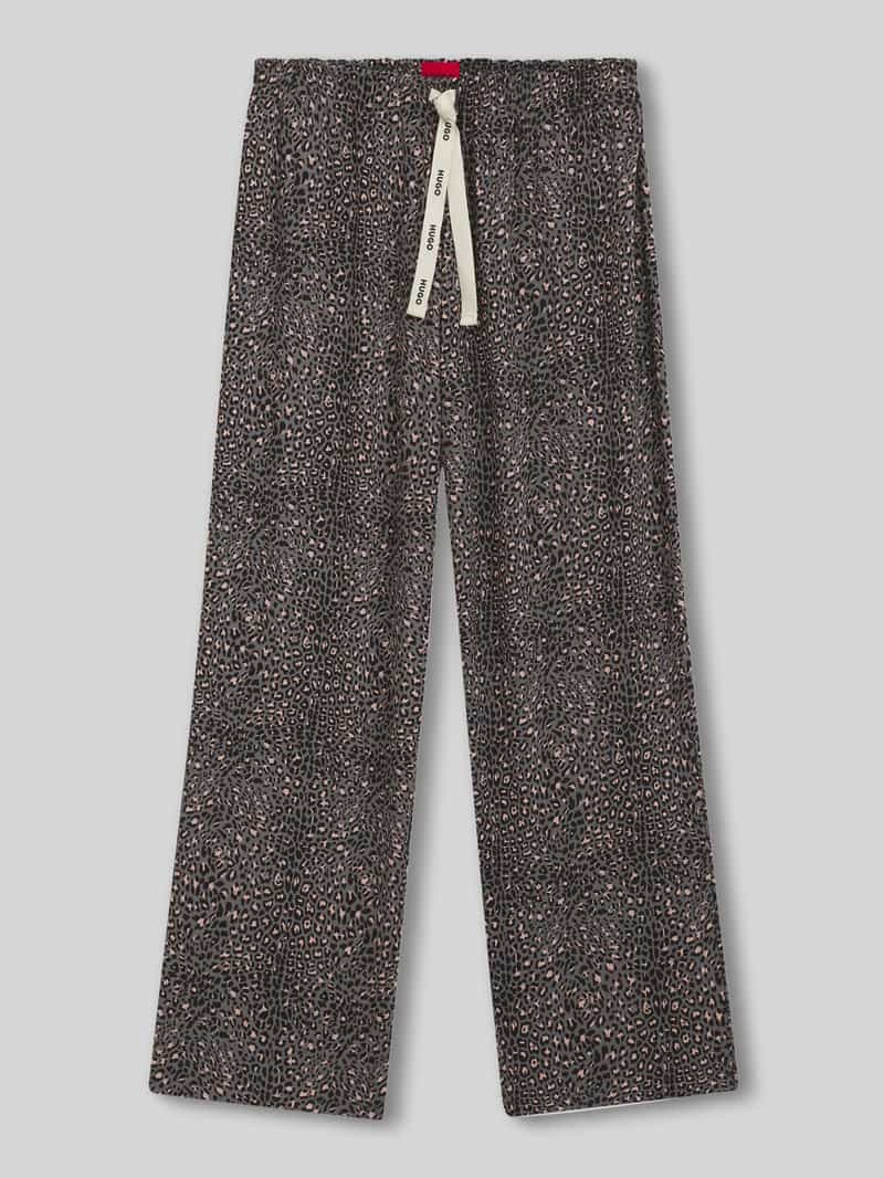 HUGO Loose fit pyjamabroek van mix van modal en katoen