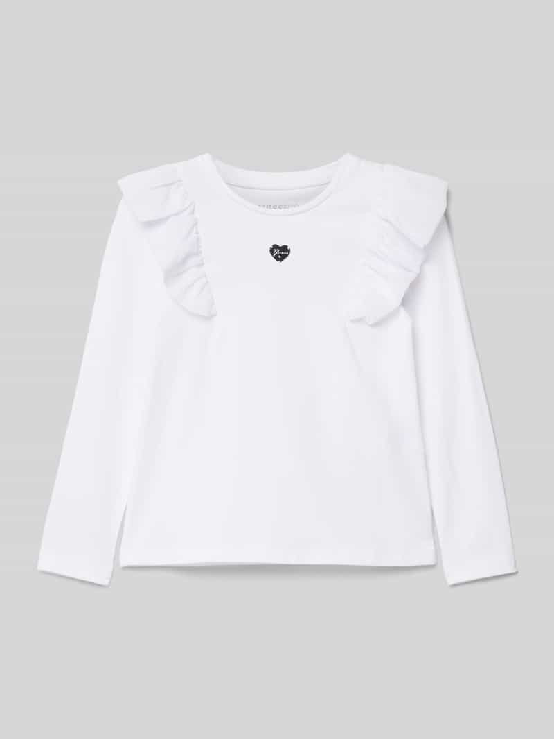 Guess Shirt met lange mouwen en labeldetail