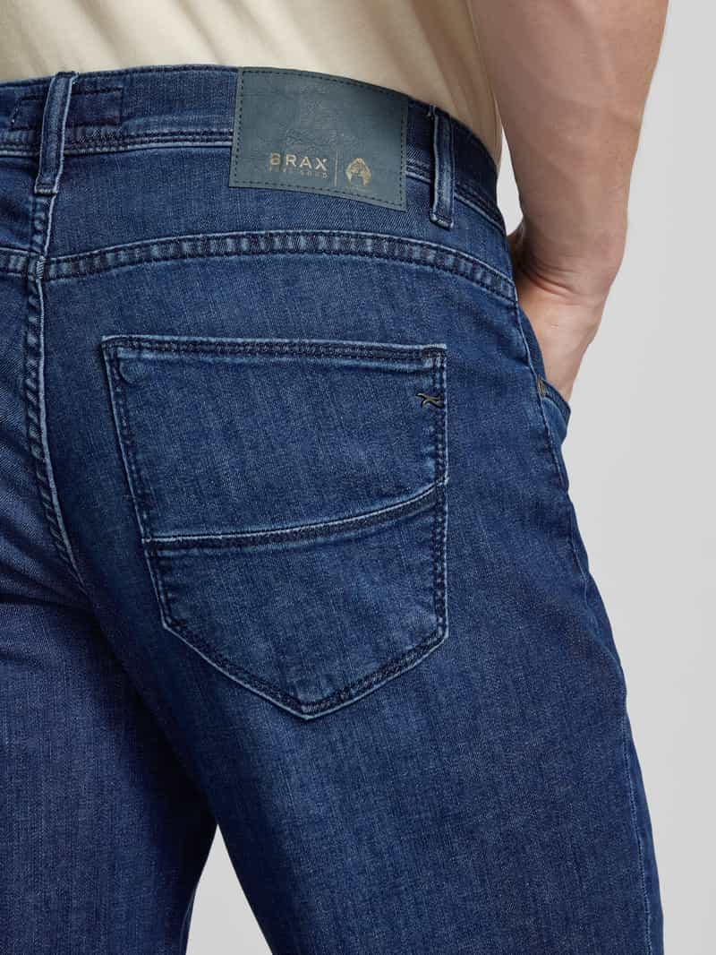 BRAX Straight fit jeans met labelpatch model 'CADIZ'