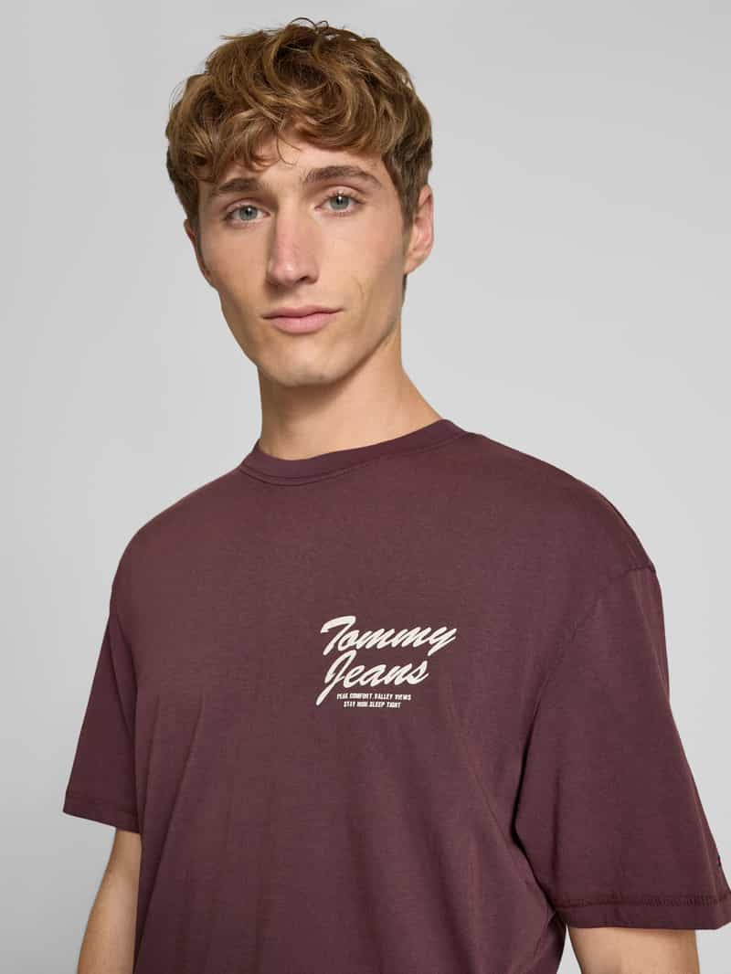 Tommy Jeans Regular fit T-shirt van puur katoen