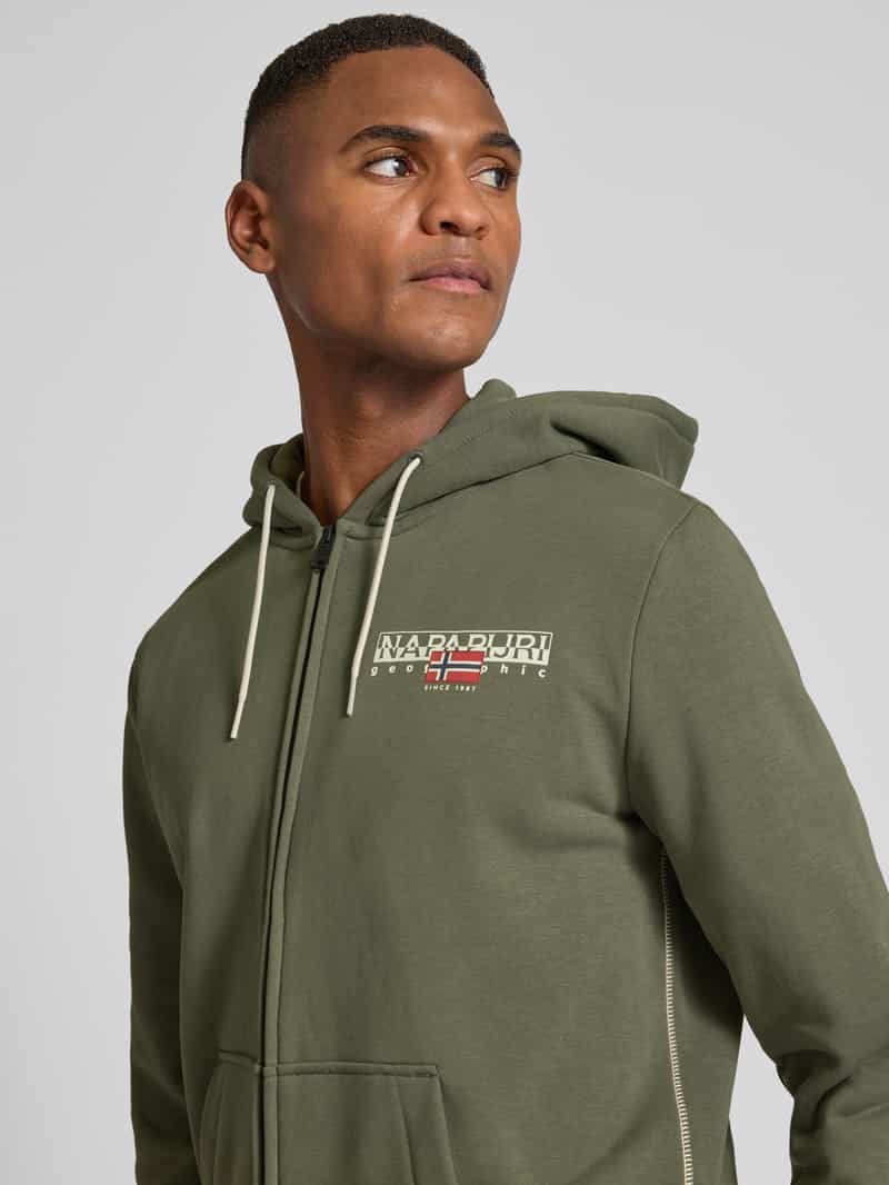 Napapijri Sweatjack met capuchon en kangoeroezak model 'AYLMER'