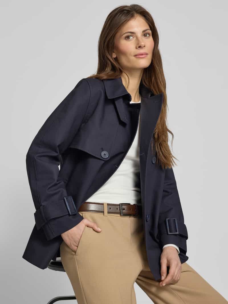 Stefanel Trenchcoat met platte kraag