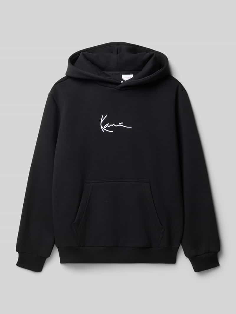 Karl Kani Regular fit hoodie van katoenmix met logostitching
