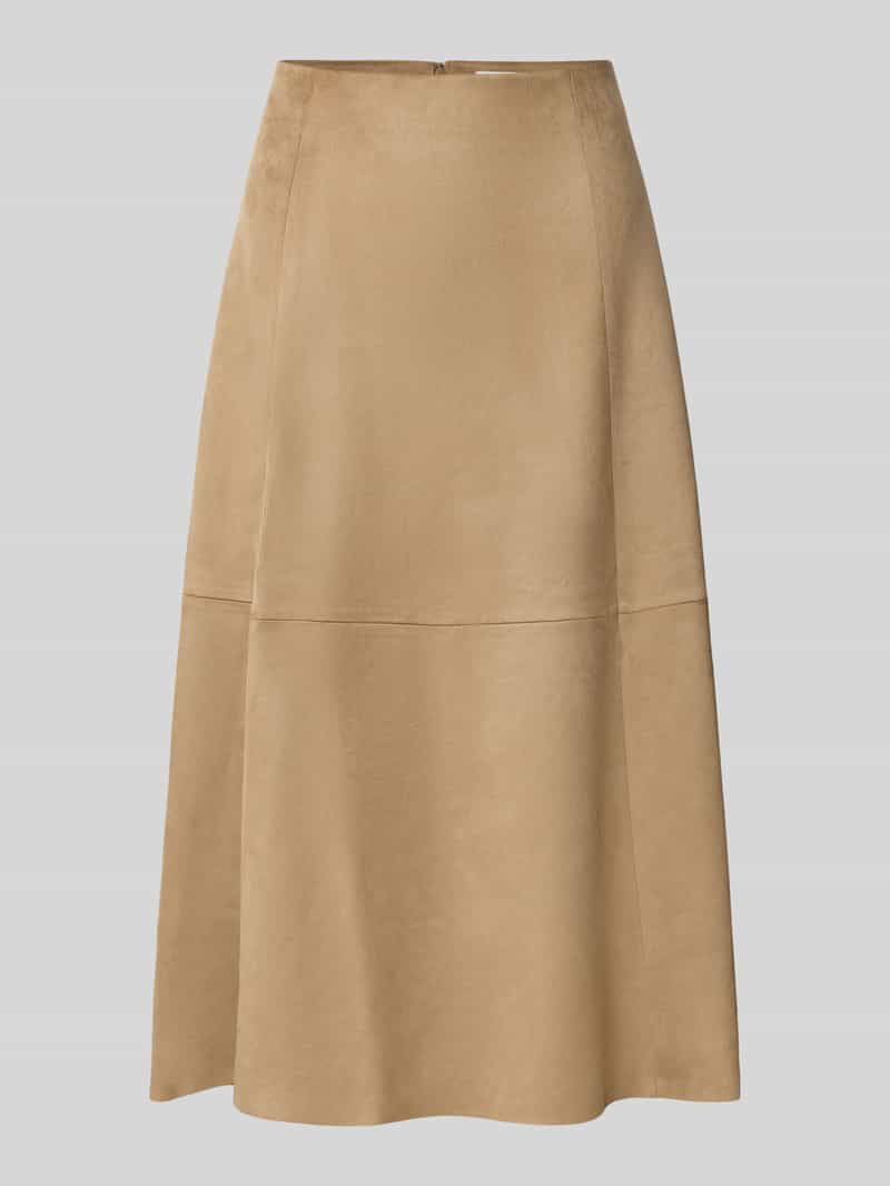 Midirok in suède-look
