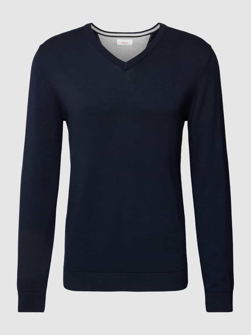 s.Oliver RED LABEL Gebreide pullover met V-hals