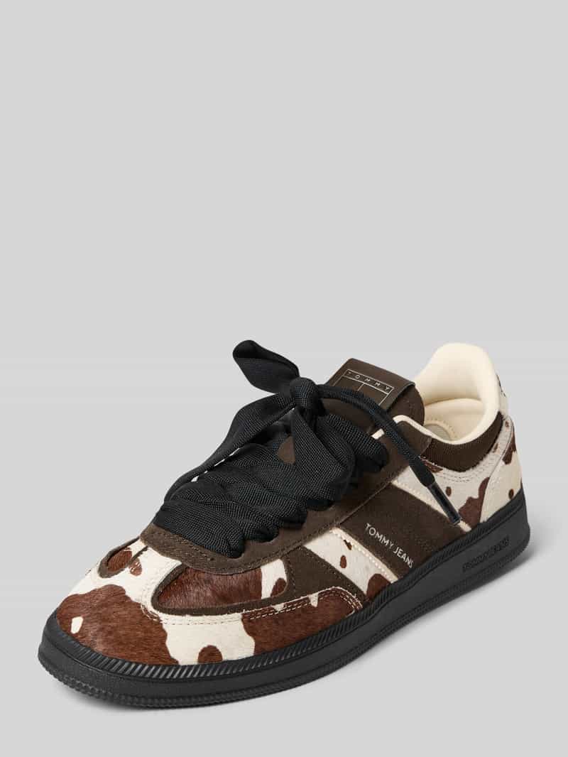 Low top sneakers van echt kalfsleer Model 'THE GREENWICH EDGE CALF HAIR'