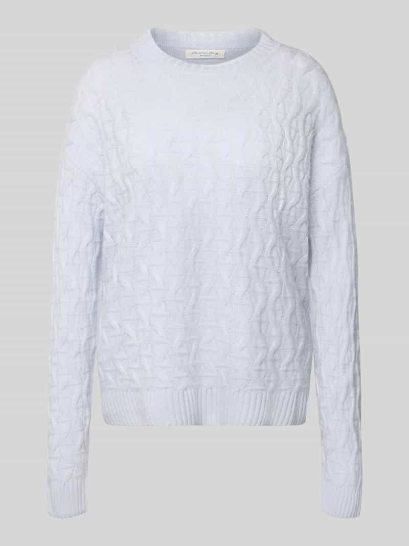 Christian Berg Woman Gebreide pullover van kasjmier met ronde hals