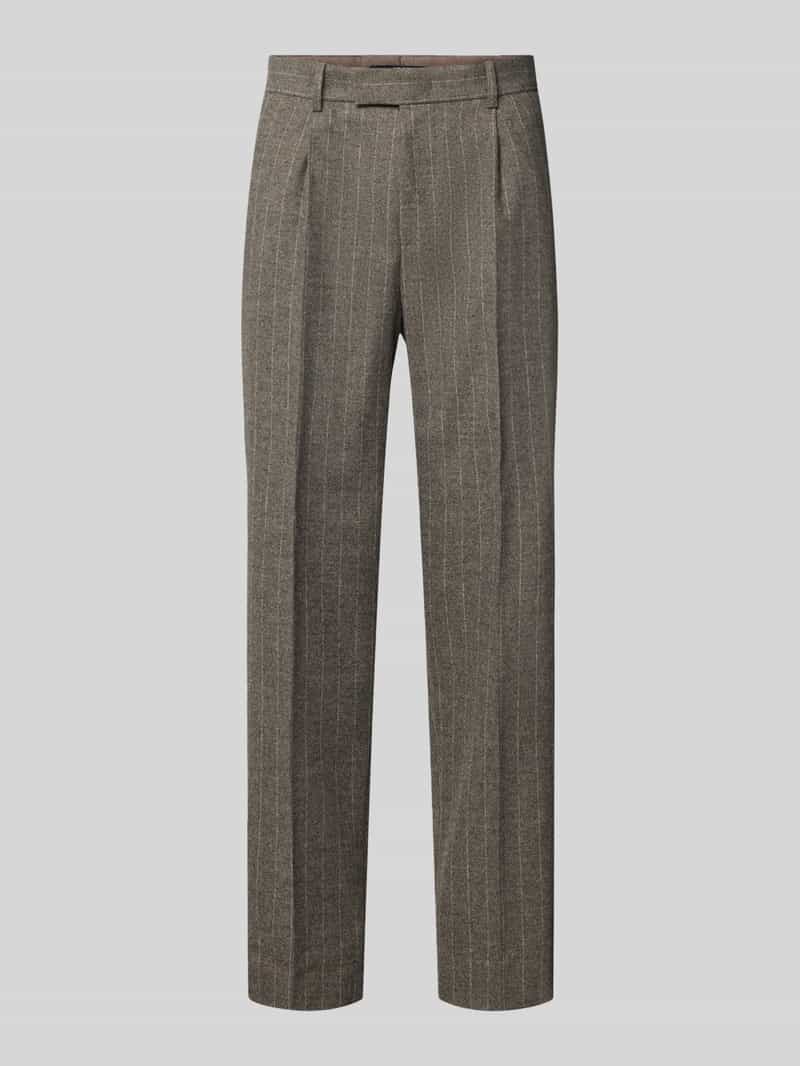 JOOP! COLLECTION Regular fit wijde broek van wolmix