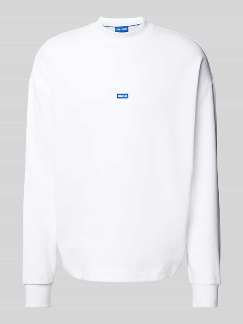 Hugo Blue Sweatshirt met opstaande kraag model 'Nedro'