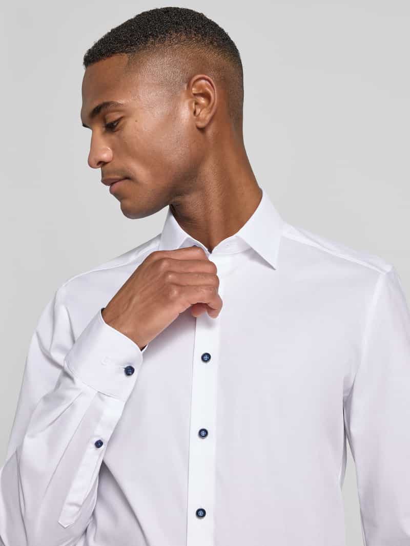 OLYMP Level Five Slim fit zakelijk overhemd met kentkraag