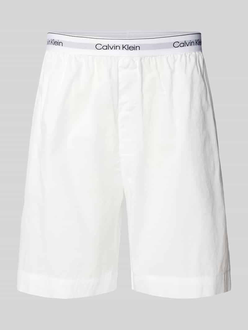 Calvin Klein Underwear Regular fit korte broek met elastische band met label