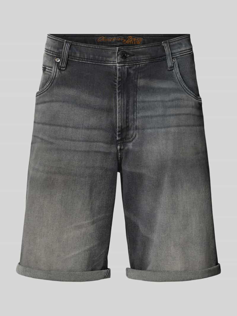 Bermuda’s in 5-pocketmodel met omgeslagen zoom