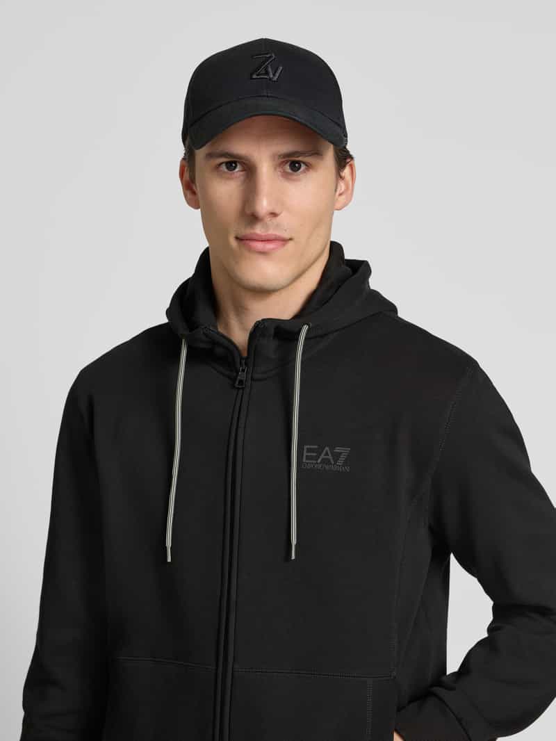 EA7 Emporio Armani Sweatjack met tweewegsritssluiting model 'TRAIN VISIBILTY'