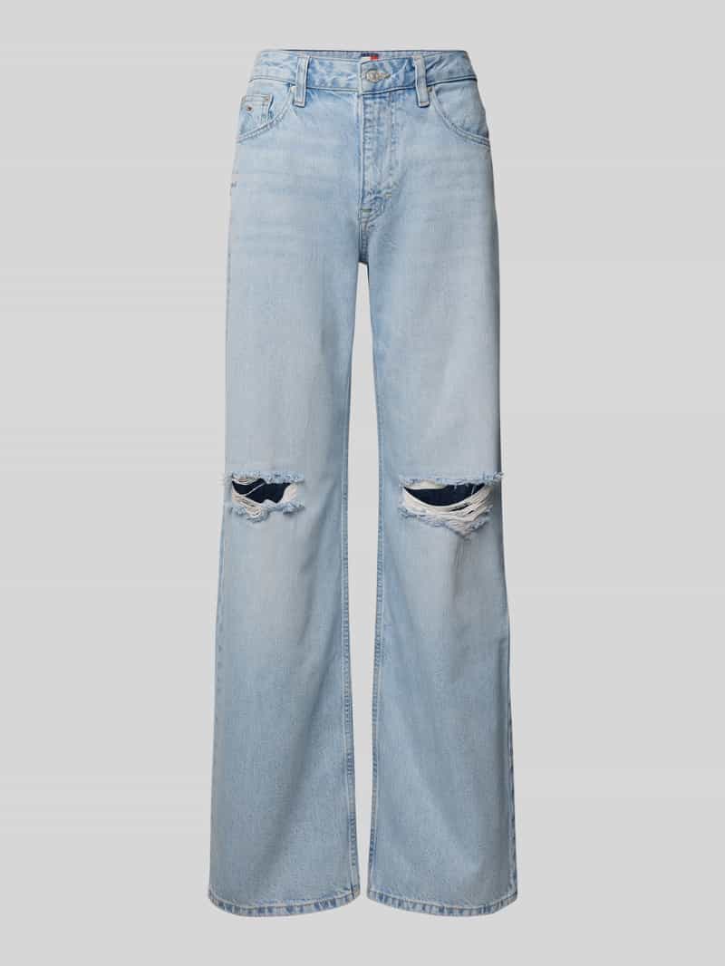 Tommy Jeans Wide leg jeans van een mix van katoen en lyocell model 'MIA'