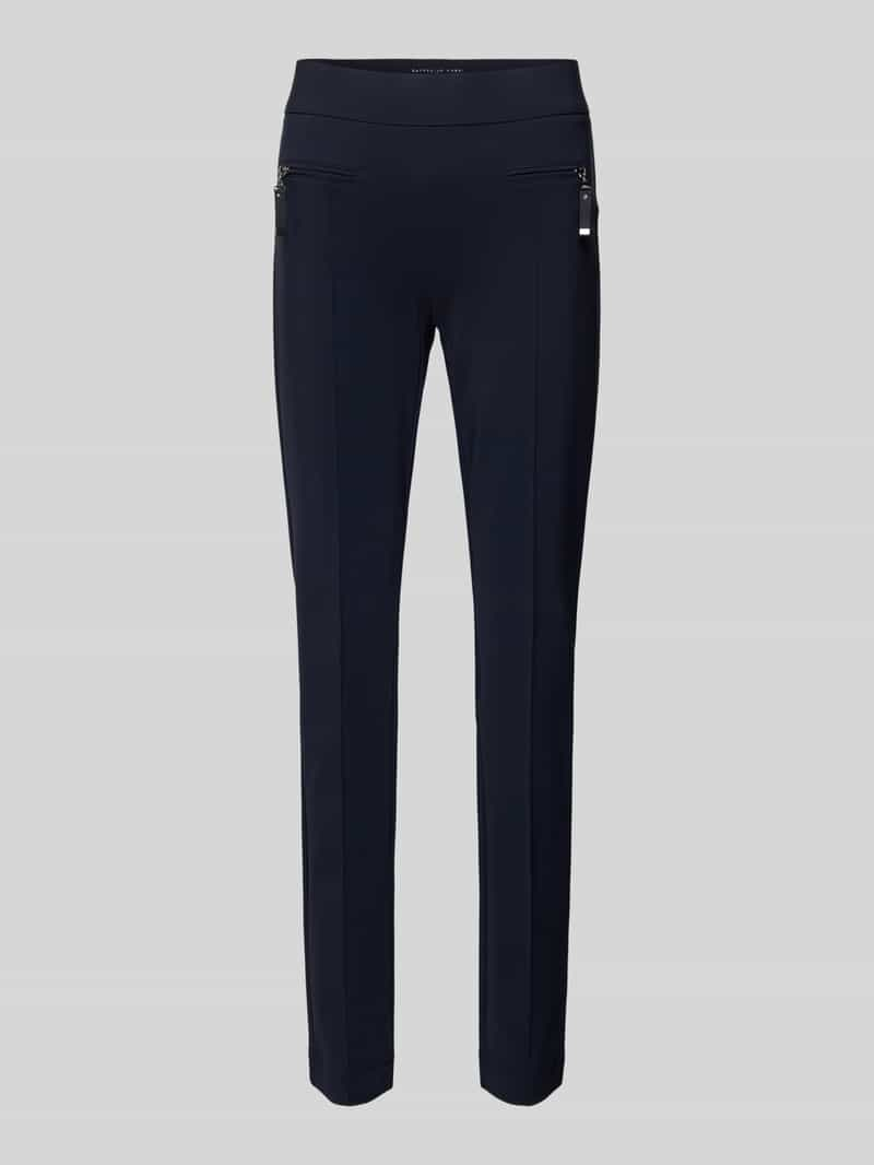 RAFFAELLO ROSSI Slim fit stoffen broek met ritszakken, model 'Otti'