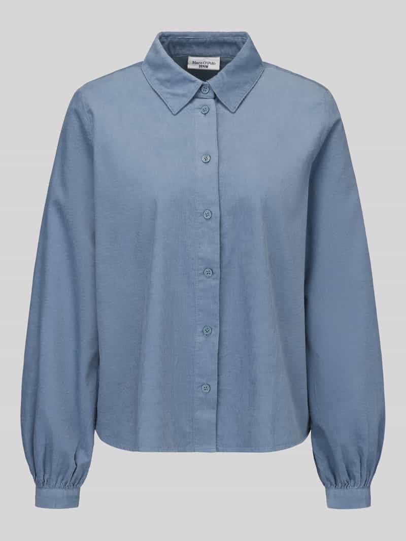 Regular fit blouse met lange mouwen van puur katoen