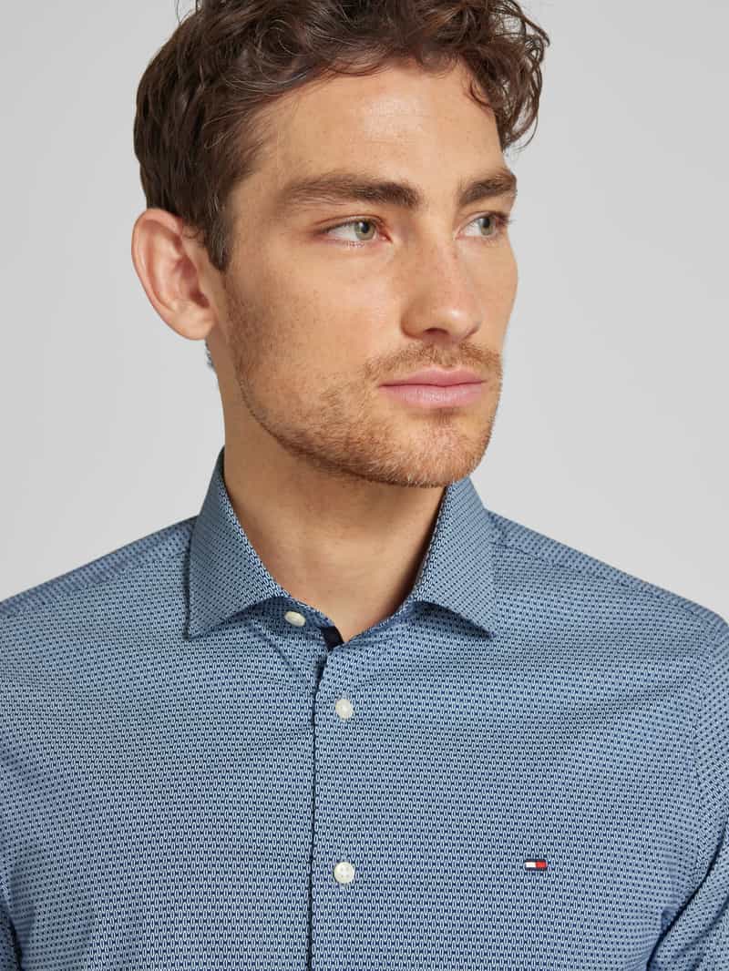 Tommy Hilfiger Tailored Slim fit zakelijk overhemd met kentkraag model 'Parker'