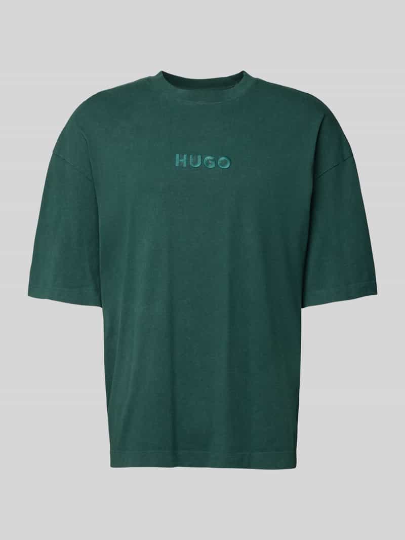 HUGO Oversized T-shirt van puur katoen model 'DELW'