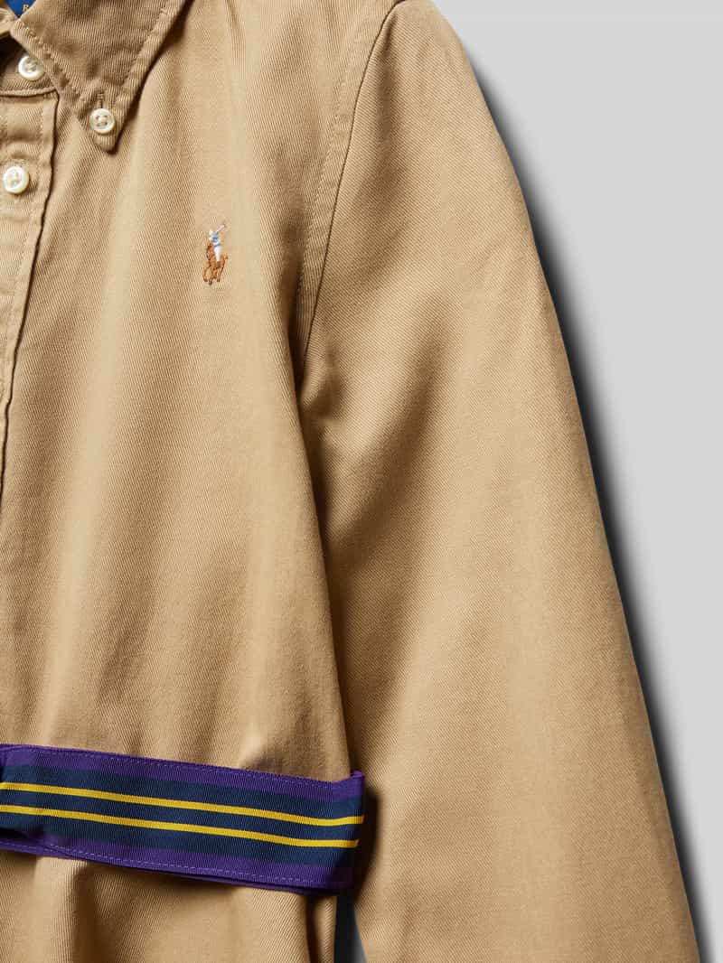 Polo Ralph Lauren Teens Overhemdjurk met button-downkraag