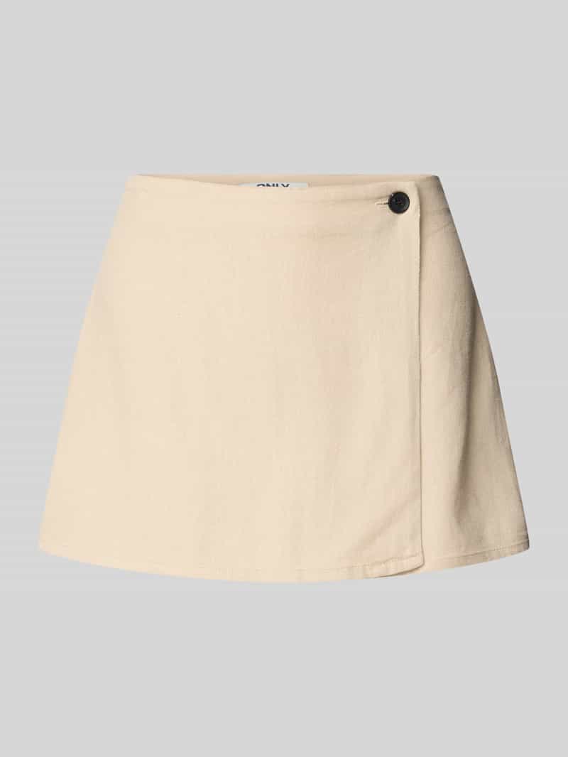 Only Korte regular fit rok met elastische band model 'CARO'