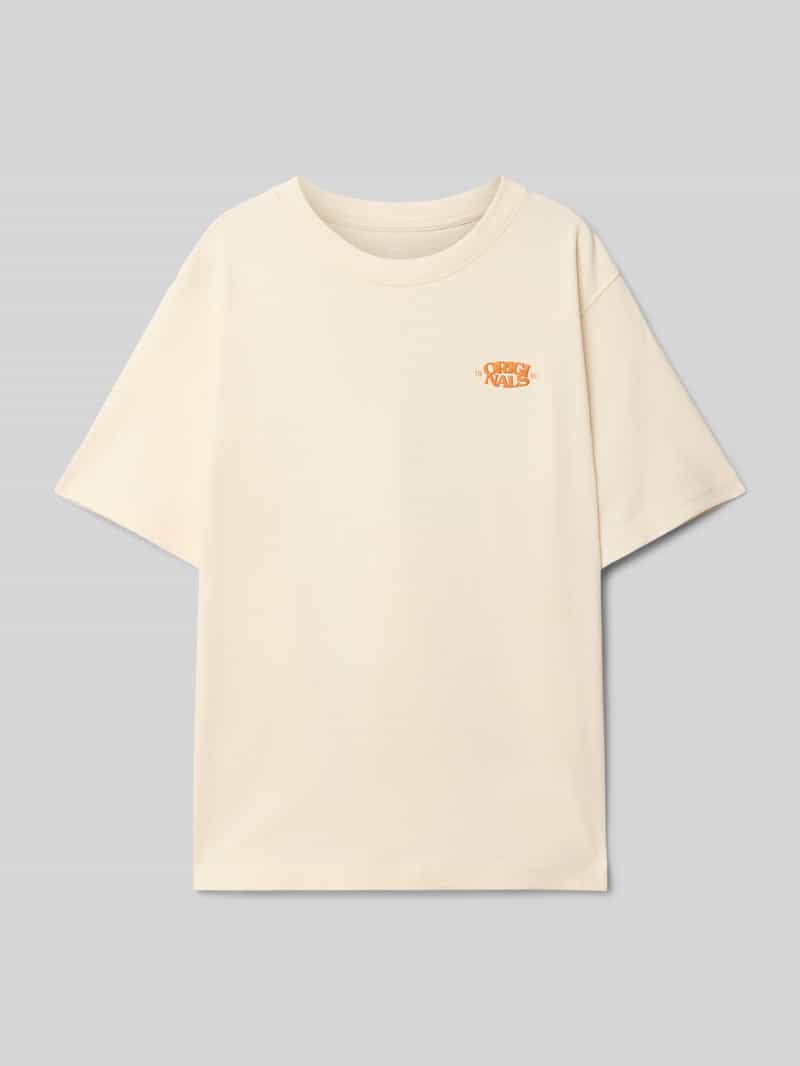 jack & jones T-shirt met labelprint model 'TAVIRA'