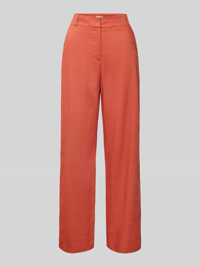 Jake*s Collection Straight leg stoffen broek met steekzakken