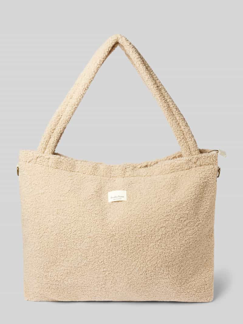 STUDIO NOOS Handtas met labelbadge model 'Teddy Mom Bag 2.0'