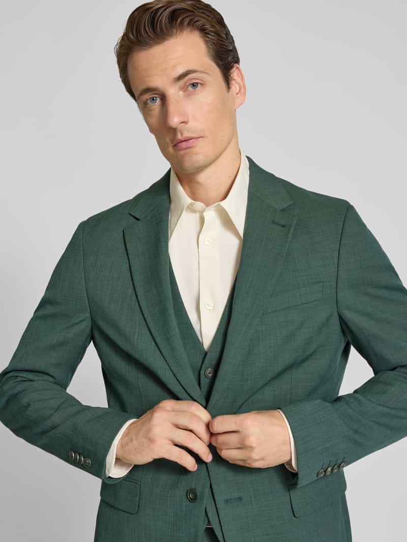 MCNEAL Slim fit 2-knoopscolbert met viscosegehalte