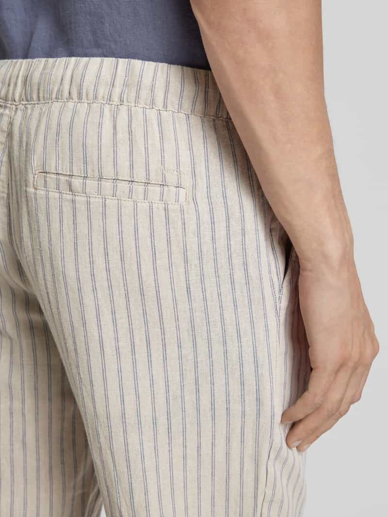 MCNEAL Regular fit stoffen broek met streepmotief
