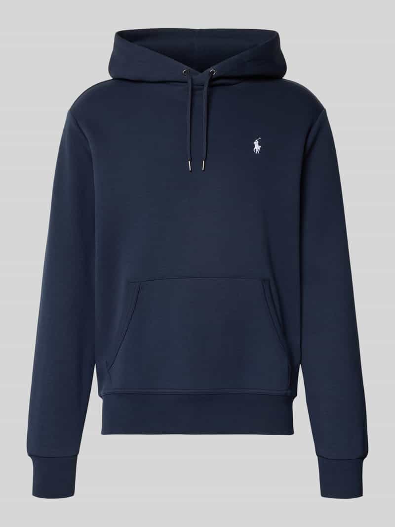 Polo Ralph Lauren Hoodie met labelstitching en kangoeroezak