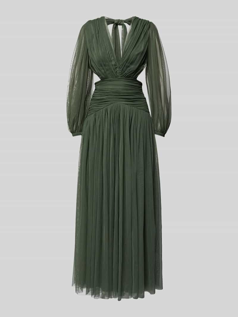 Lace & Beads Avondjurk met V-hals en cut-outs