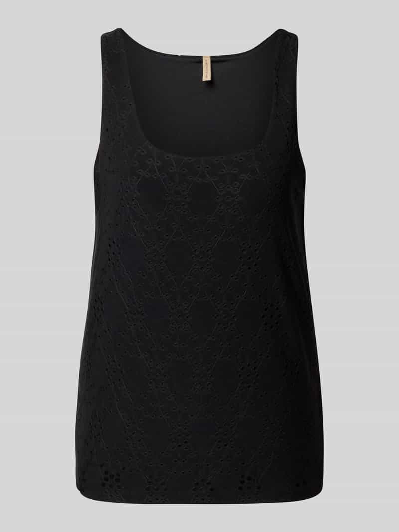 Soyaconcept Top met broderie anglaise model 'INGELA'