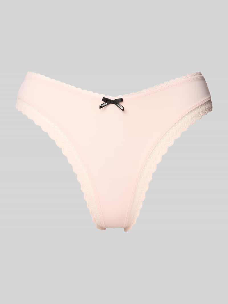 HUGO String met kant model 'UNIQUE'