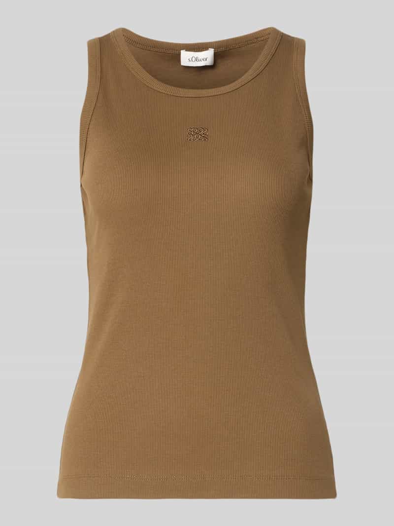 regular fit tank top van katoenmix