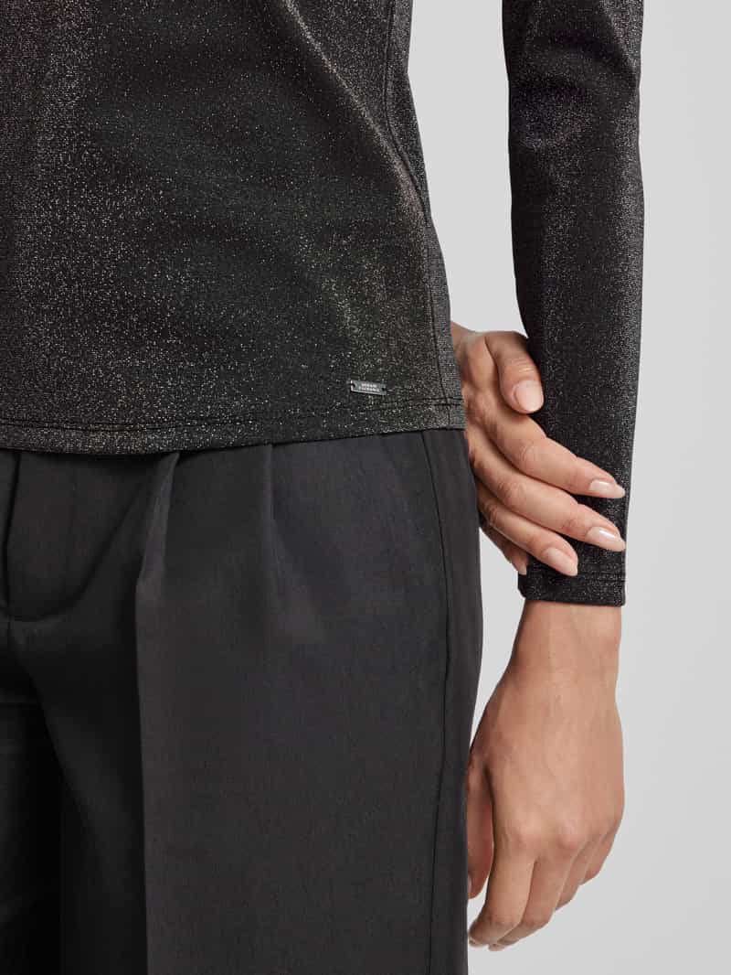 Armani Exchange Shirt met lange mouwen en opstaande kraag