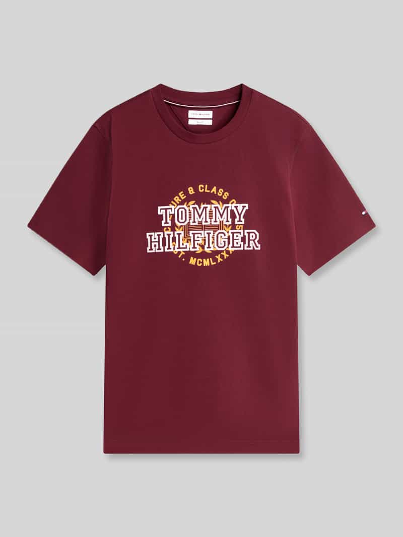 Tommy Hilfiger Regular fit t-shirt van puur katoen
