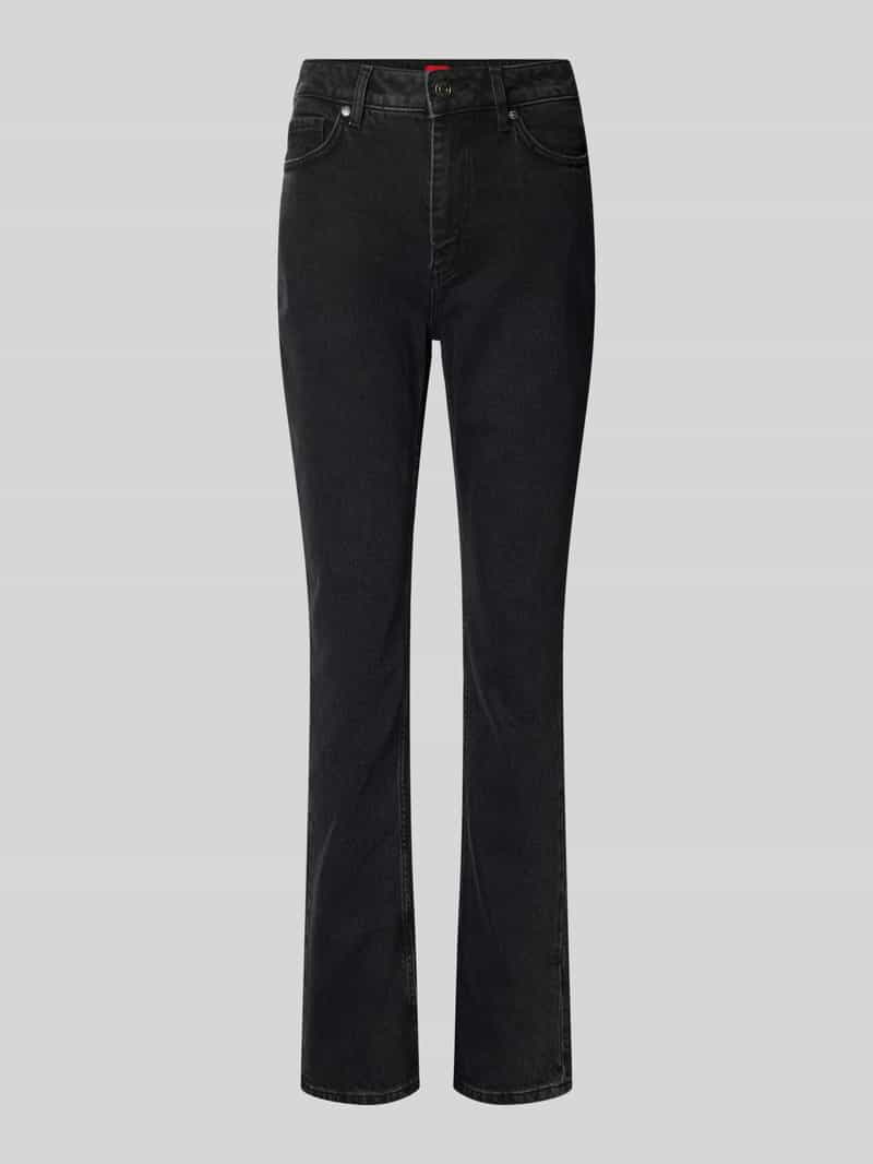 HUGO Slim fit jeans van katoenmix model 'GRITRIA_1'