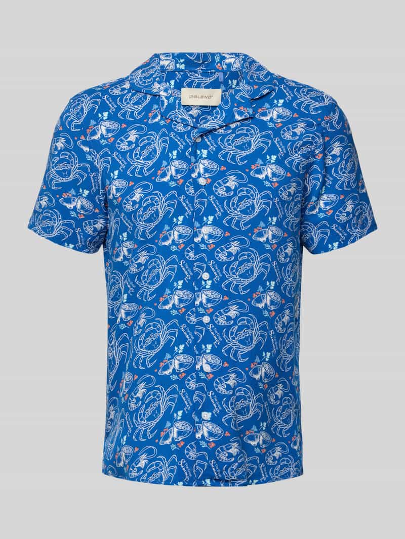 Blend Slim fit vrijetijdsoverhemd met reverskraag model 'ASCOT'