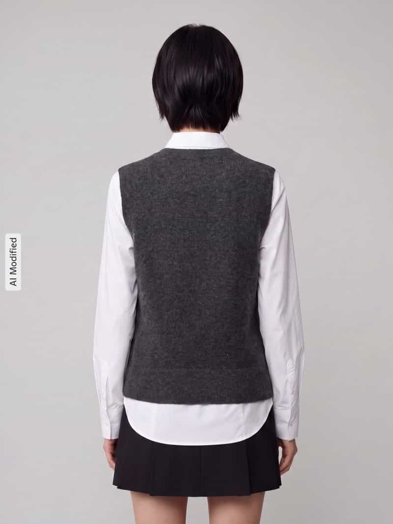 s.Oliver BLACK LABEL Regular fit spencer met wol