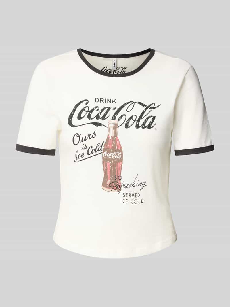 Only Regular fit T-Shirt met Coca Cola -print model 'COCA COLA LIFE'