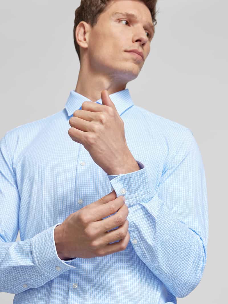 HUGO Slim fit zakelijk overhemd met knoopsluiting model 'Kenno'