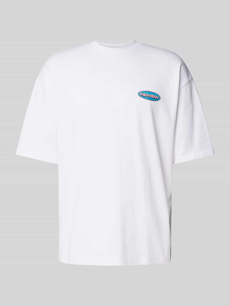 REVIEW Oversized T-shirt met labelprint