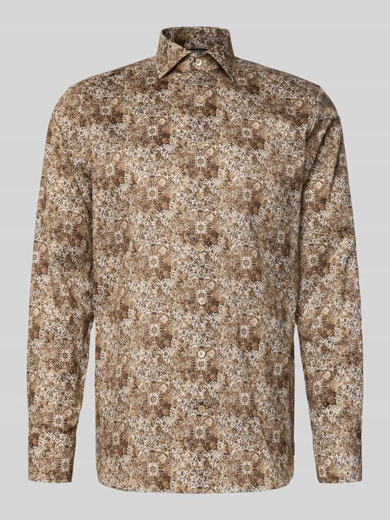 OLYMP SIGNATURE SLIM FIT Slim fit zakelijk overhemd met kentkraag model 'Savio'