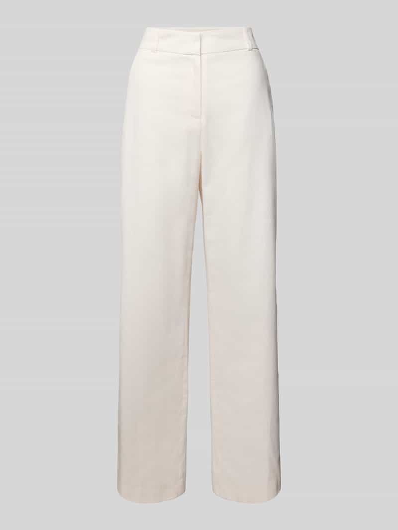 Jake*s Collection Straight leg stoffen broek met steekzakken