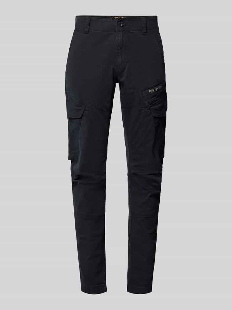 PME Legend Tapered fit cargobroek met labelprint model 'NORDROP'