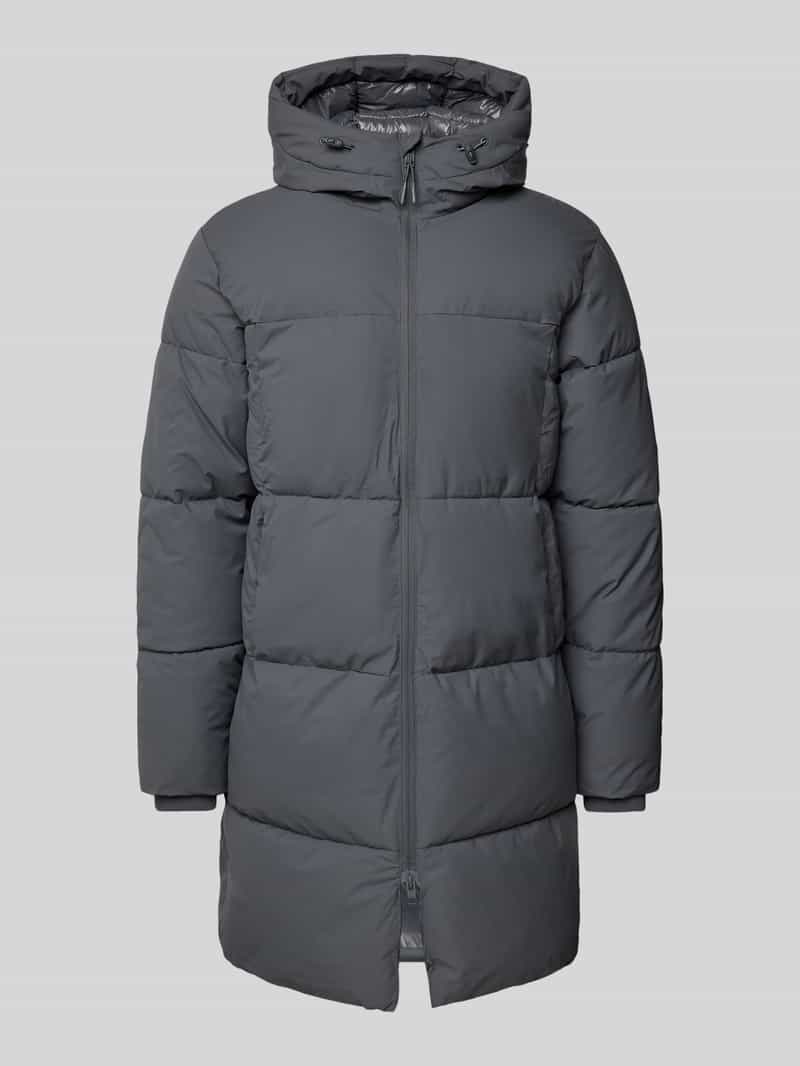 jack & jones Gewatteerde lange jas met capuchon model 'VESTERBRO'