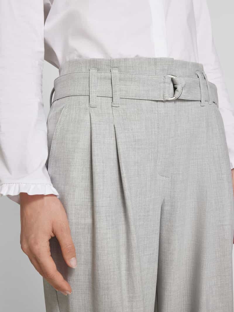 RAFFAELLO ROSSI Regular fit bandplooibroek met verkort model 'NICOLE'