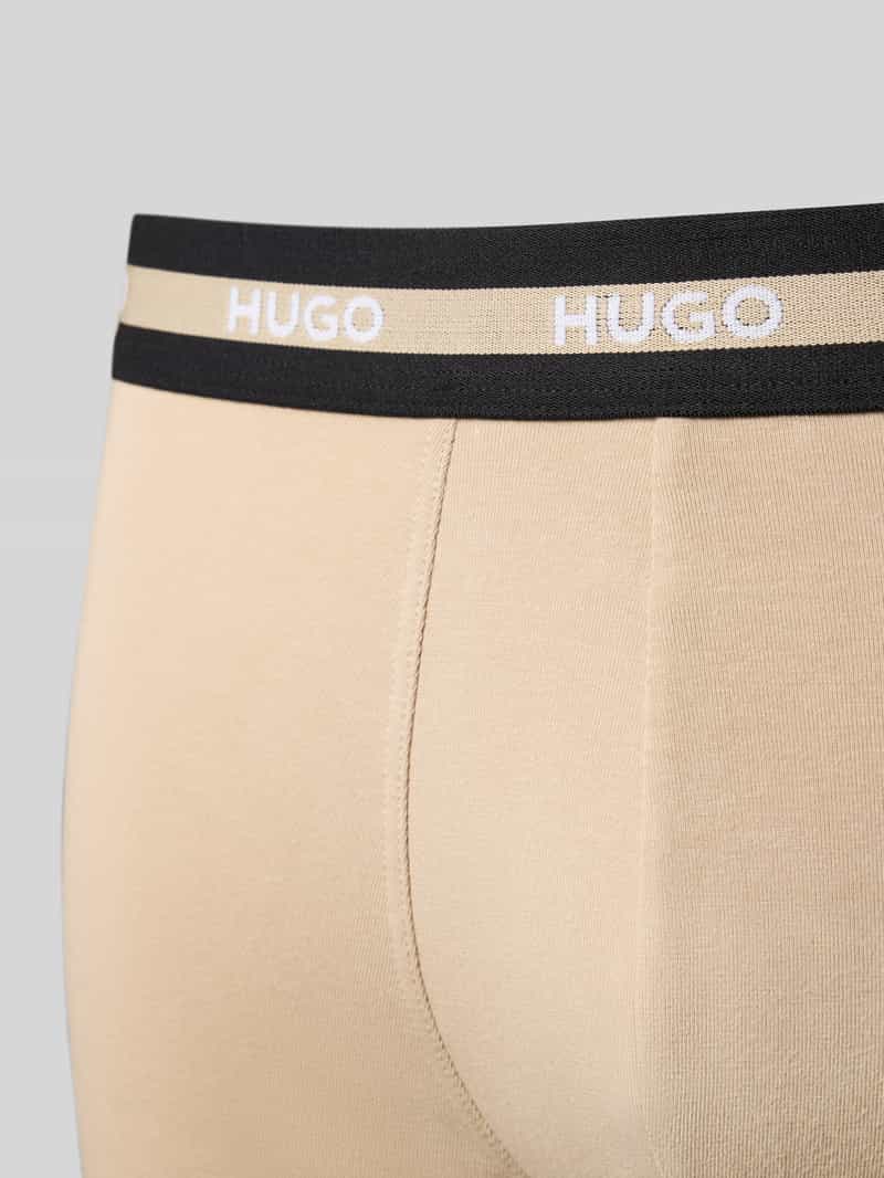 HUGO Boxershort met elastische logoband in een set van 3 stuks