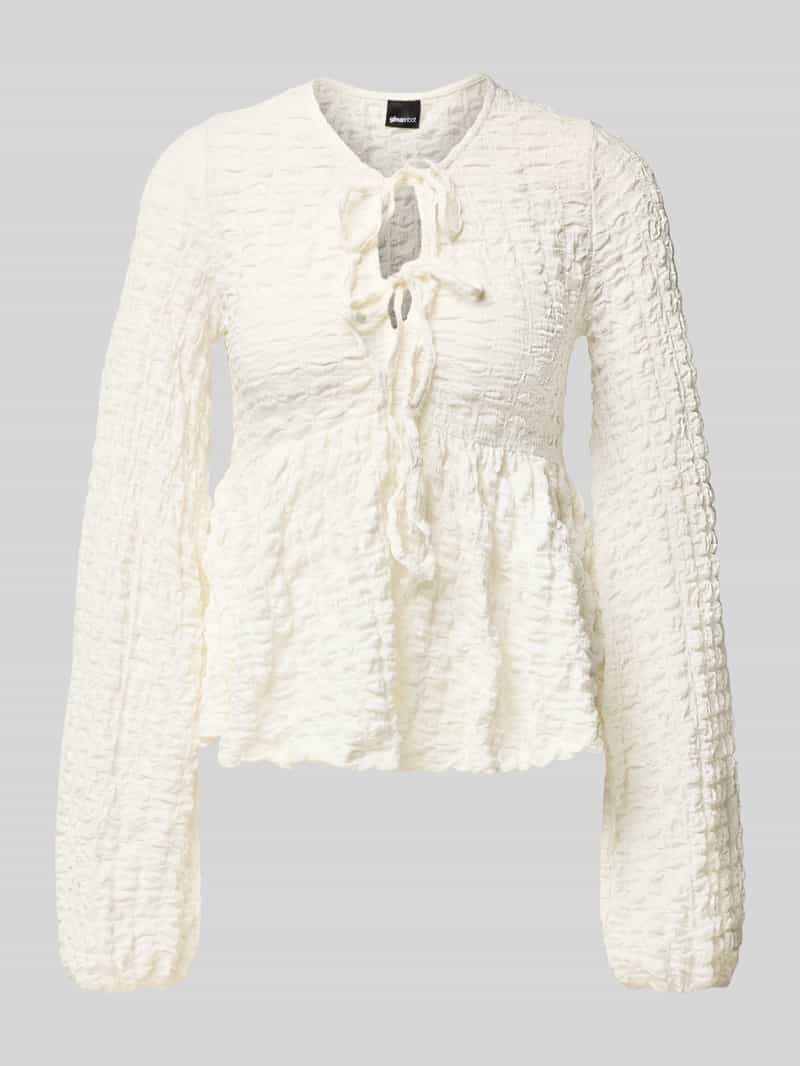 Gina Tricot Shirt met lange mouwen en V-hals