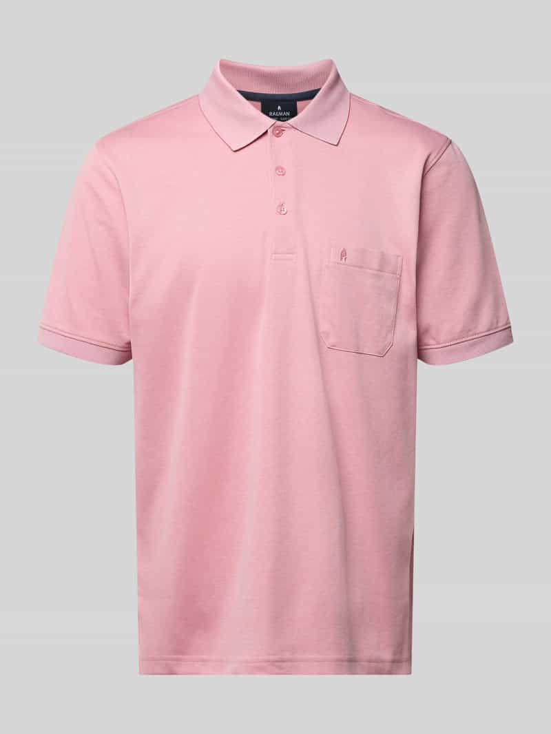 Relaxed fit Poloshirt van Katoenmix